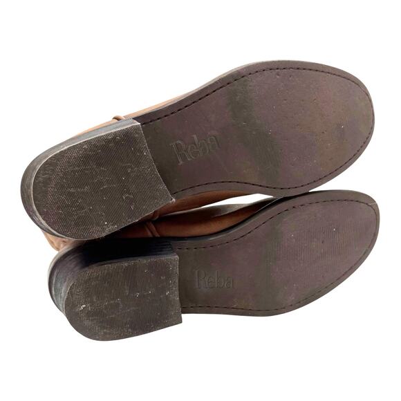 Reba Brown Genuine Leather Western Mid Calf Boots 9.5 M - Picture 13 of 13